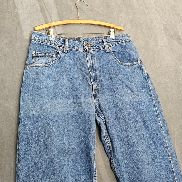 1991 Vintage Levis 560 Jeans Mens 34 x 32 Loose Fit Tapered Leg Blue Denim A3-34 - Picture 2 of 5